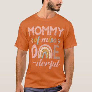 Mommy of Little Miss Onederful 1. Geburtstag Boho  T-Shirt
