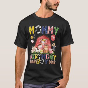 Mommy of the Birthday Boy 1St Birthday Red Cow Far T-Shirt