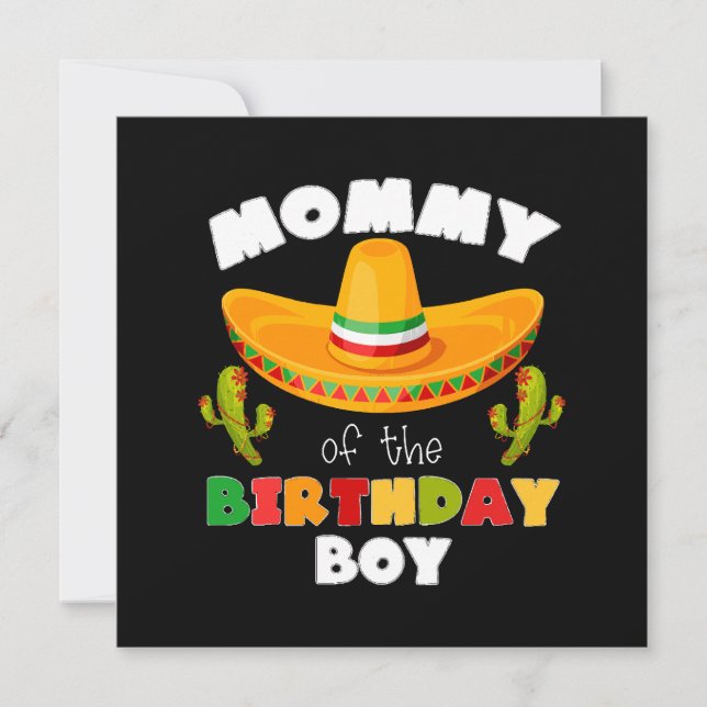 Mommy of the Birthday Boy Cinco de Mayo (Vorderseite)