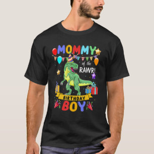 Mommy of the Birthday Boy Dinosaur Raptor T-Shirt