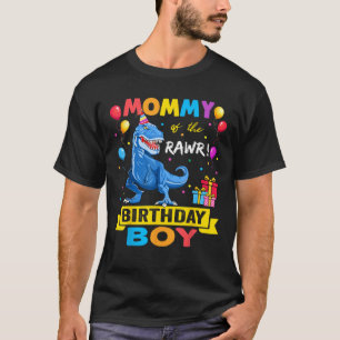 Mommy of the Birthday Boy T Shirt Dinosaur Raptor