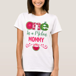 Mommy of the First Birthday Eine Melone T-Shirt