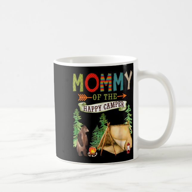 Mommy Of The Happy Camper First Birthday Camng  Kaffeetasse (Rechts)