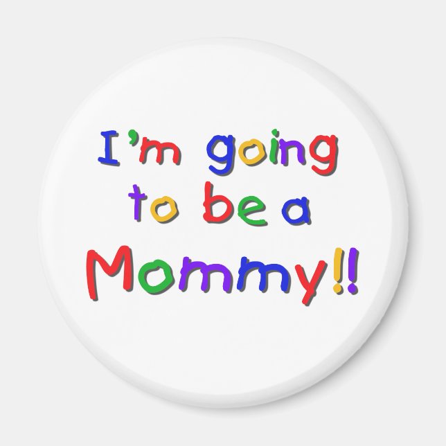 Mommy Primary Colors Magnet (Vorne)