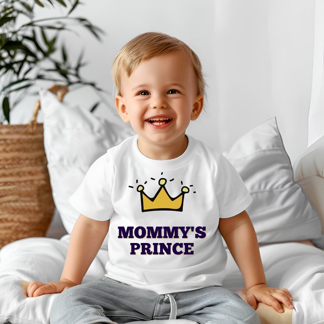Mommy-Prinz Baby T-shirt (Von Creator hochgeladen)