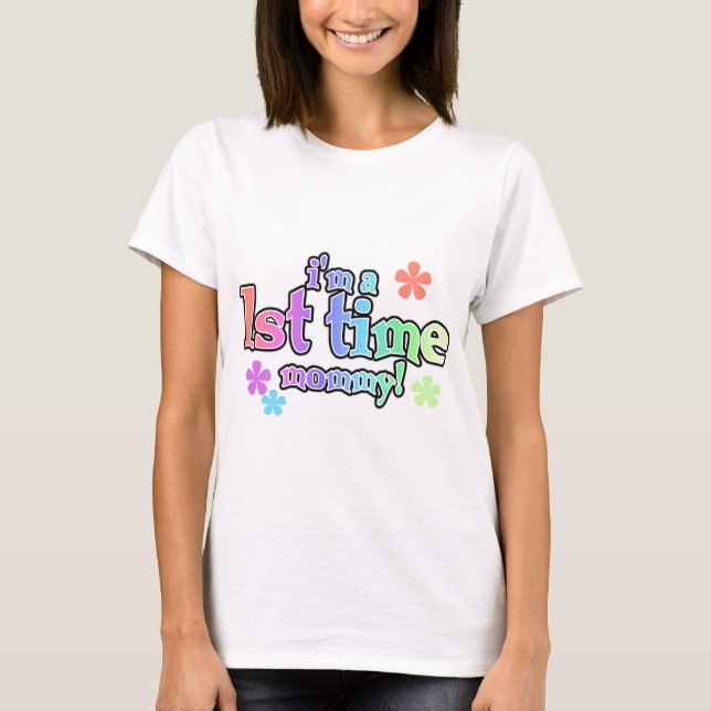 Mommy-Rainbow-T - Shirt und -Geschenke zum 1. Mal (Vorderseite)