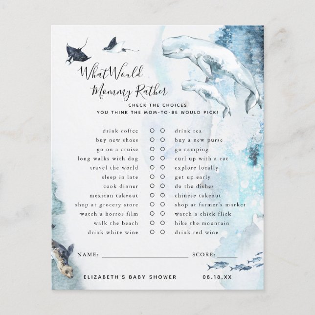 Mommy Rather | Baby Showspiel (Vorderseite)