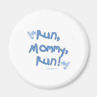 Mommy Run ausführen - Blau Magnet