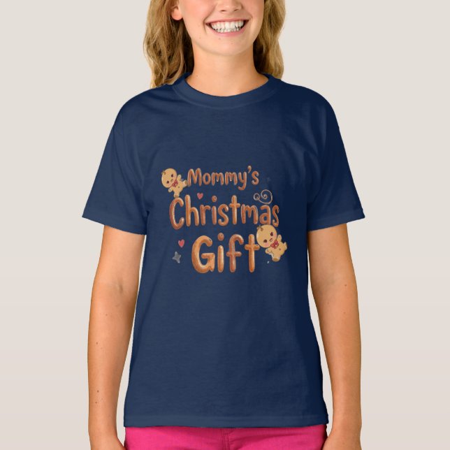 Mommy’s Christmas Gift Baby Shirt | Cute Holiday  (Vorderseite)