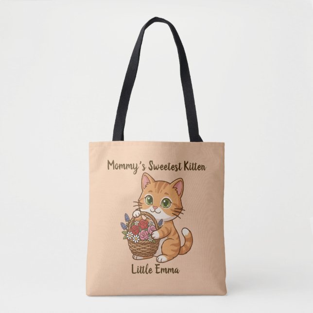 Mommy’s Sweetest Kitten: Whimsical Kids' Tote (Vorderseite)