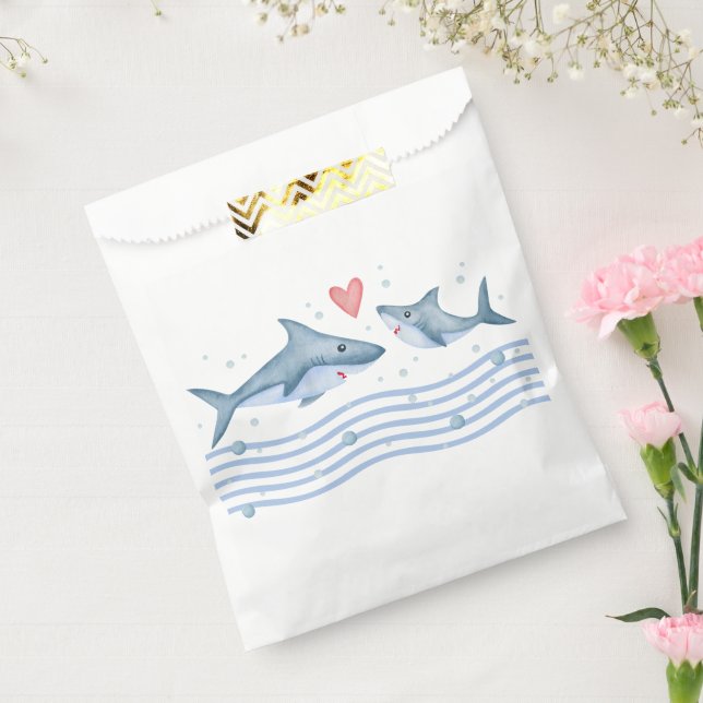 Mommy Shark and Baby Shark Baby Showbücher Geschenktütchen (Versiegelt)
