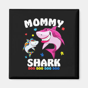 Mommy Shark Autism Awareness Gift - von Magnet