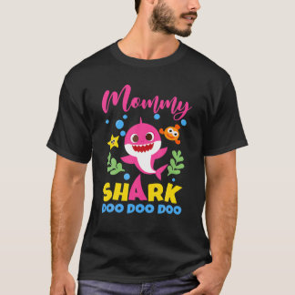 Mommy Shark Geschenk Niedliche Baby Shark Family M T-Shirt