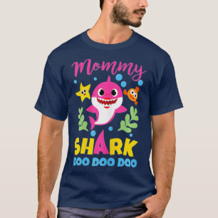 Mommy Shark Geschenk Niedliches Baby Shark Family  T-Shirt