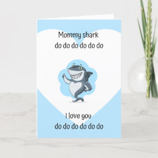 Mommy Shark Grußkarte Karte