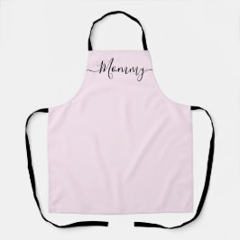 Mommy Simple Chic Elegant Skriptname Schürze