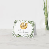 Mommy Sloth Baby Dusche Danke Karte