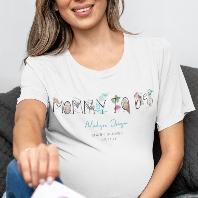 Mommy to Be Alphabet ABC Baby Shower T-Shirt (Mommy to Be Alphabet ABC Baby Shower T-Shirt)