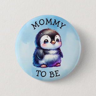 Mommy to be   Arctic Animals Winter Baby Dusche Button