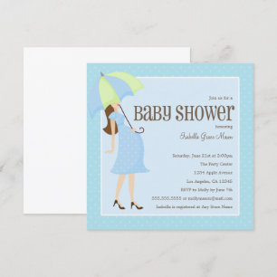 Mommy to be - Blue   Baby Shower Einladung
