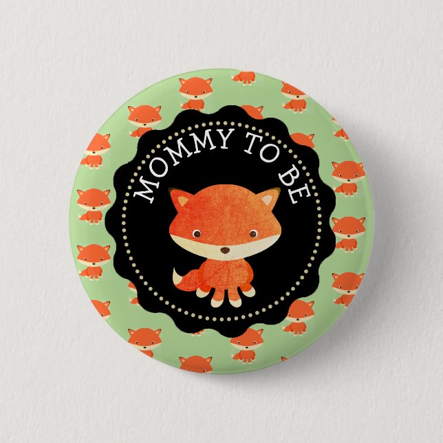 Mommy to be Button Woodlands Theme (Vorderseite)
