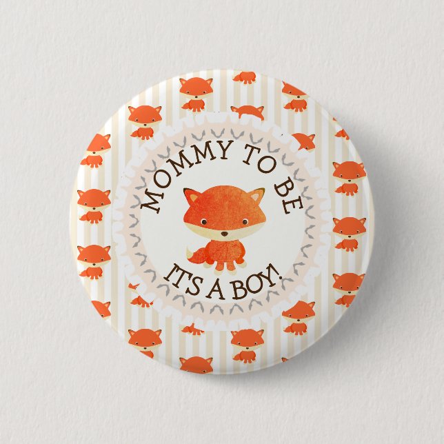 Mommy to be Button Woodlands Theme (Vorderseite)
