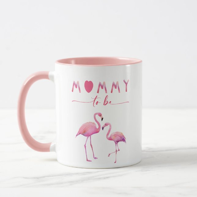 Mommy to be Flamingo Baby Shower Tasse (Links)