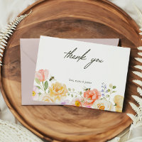Mommy to be Floral Watercolor Flat Danke Karte