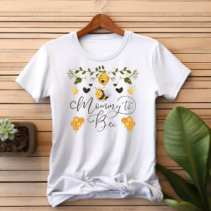 Mommy to be Honeycomb Bumblebee Baby Shower T-Shirt