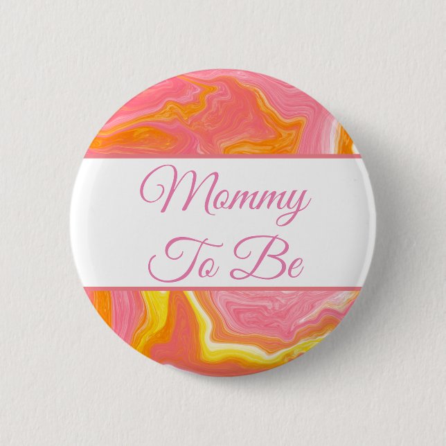 Mommy to be | Kinderduschtaste Button (Vorderseite)