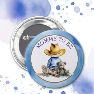 Mommy to Be of a Lil' Cowboy   Babydusche Button