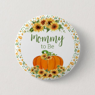 Mommy to Be Pumpkin Button - Baby-Duschknöpfe