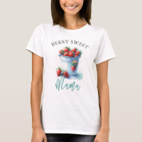 Mommy to be Shirts Berry Sweet Mama