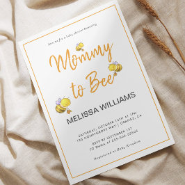 Mommy to be Simple Elegant Baby Shower Einladung