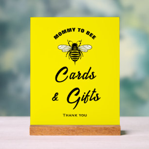 Mommy to be trendy Baby Shower Cards & Gifts Unter Acrylschild