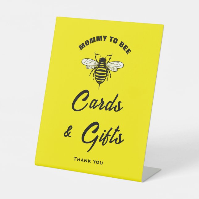 Mommy to be trendy Baby Shower Cards & Gifts Unter Sockelschild (Vorderseite)