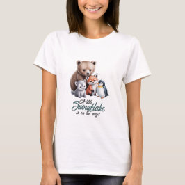 Mommy-to-Be Winter Wildlife T - Shirt