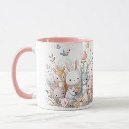 Mommy to be Woodland Animals Rosa Tasse