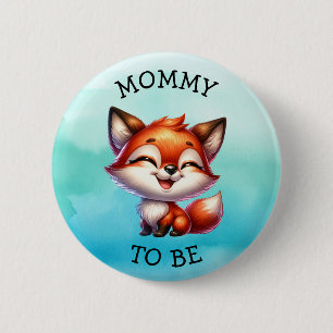 Mommy to be   Woodland Creatures Babydusche Button