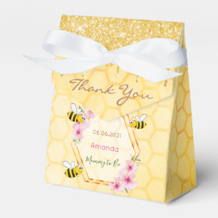 Mommy to Bee Baby Dusche Glitzer Tropfen vielen Da Geschenkschachtel