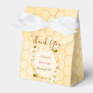 Mommy to Bee Baby Dusche Honigwabenwabe danke Geschenkschachtel
