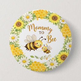 Mommy to Bee Baby Shower Button