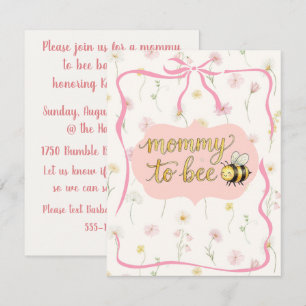Mommy to Bee Baby Shower Digitale Download Einladung