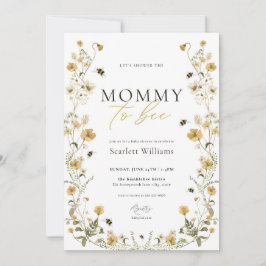 Mommy to Bee Baby Shower Einladung Honey Blume