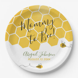 Mommy to bee Baby Shower Gender Neutral Watercolor Pappteller