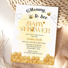 Mommy To Bee Baby Shower Invitation Einladung