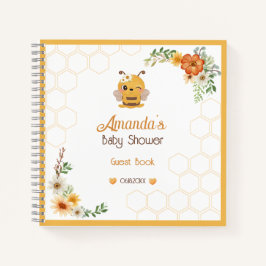 Mommy To Bee Baby Shower Party Guest Book Notizbuch