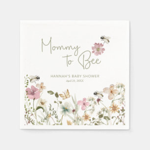 Mommy to Bee Baby Shower Serviette