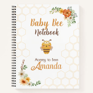 Mommy to bee Baby to bee Lined Notebook Notizbuch