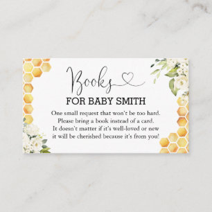 Mommy to Bee Books for Baby Shower Enclosure Card Begleitkarte